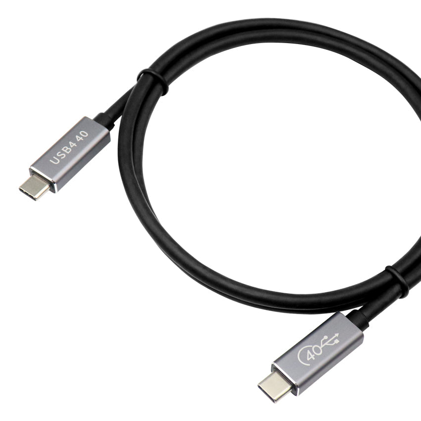 USB-4 Cable - Alluminium Head 240Watt, Thunderbolt3, 40Gbps Data